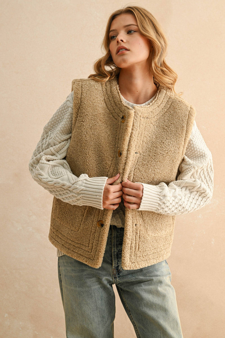 Reversible Sherpa Vest