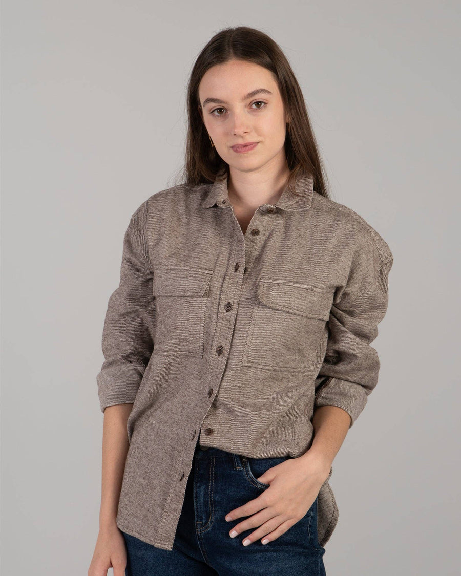 Colleen Shirt in Brown by Downeast