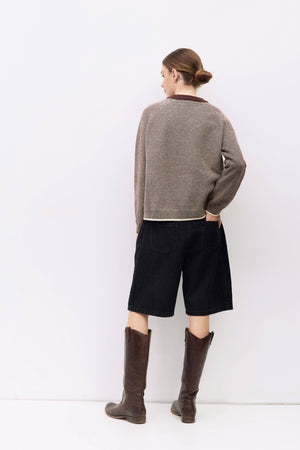 The Jae Sweater | Striped Long Sleeve Sweater by All Row