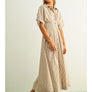 Striped Buttondown Shirt Dress