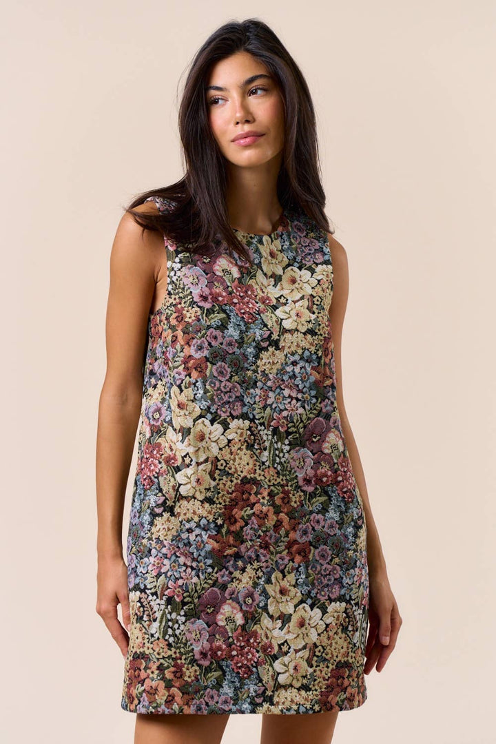 Sleeveless Floral Dress