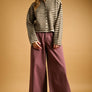 Striped Button Front Sweater Cardigan