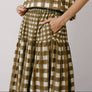 Painted Gingham Colette Skirt by Sunshine Tienda