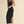 Colorblock Detail Knitted Dress in Black