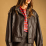 Faux Leather Wrap Skort