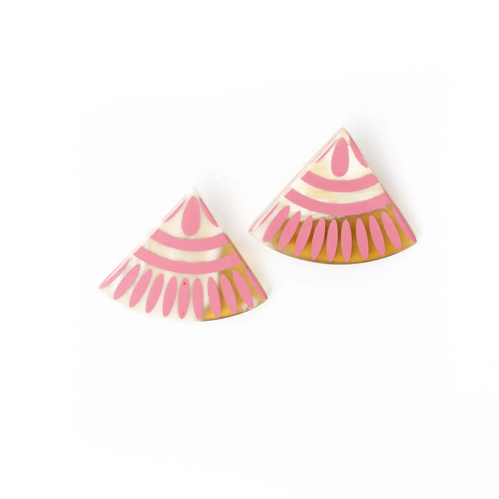Blush Tile Earrings by Sunshine Tienda