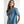 Stylish Denim Dress with Embroidery Cherries