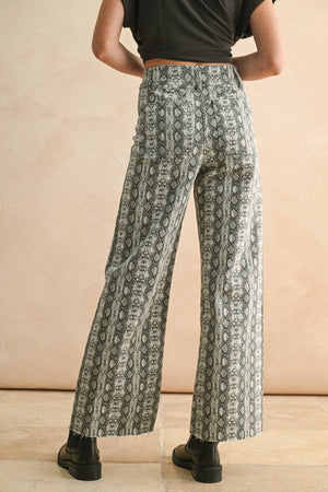 Snake Print Pants
