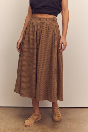 Midi-Circled Cotton Skirt by amente