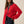 Ribbed Knit and Denim Button-Front Collared Cardigan