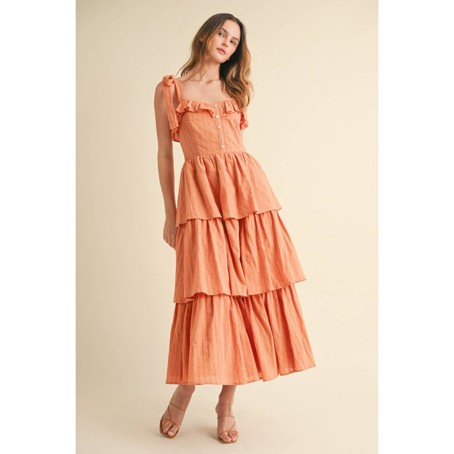 Tiered Ruffle Maxi Dress