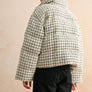 Patterned Tweed Puff Jacket