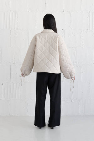 The Cameron Jacket in Bone by all: row