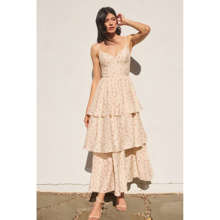 Girl Talk Corset Layered Dress