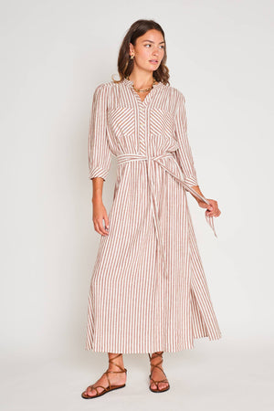 Cassie Dress in Sedona Stripe by DRA