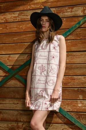 Western Flair Shift Dress