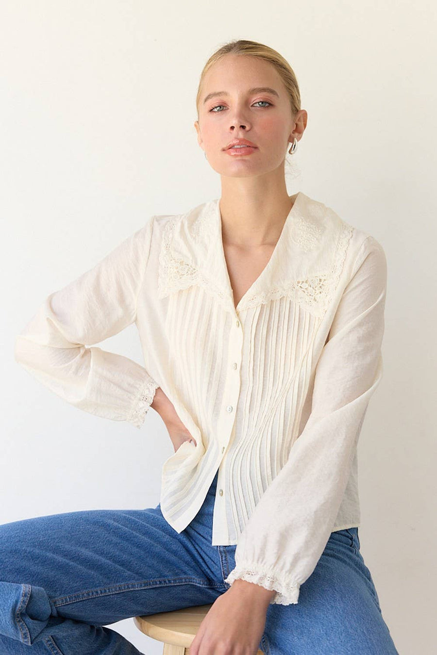 Sailor Pintuck Blouse