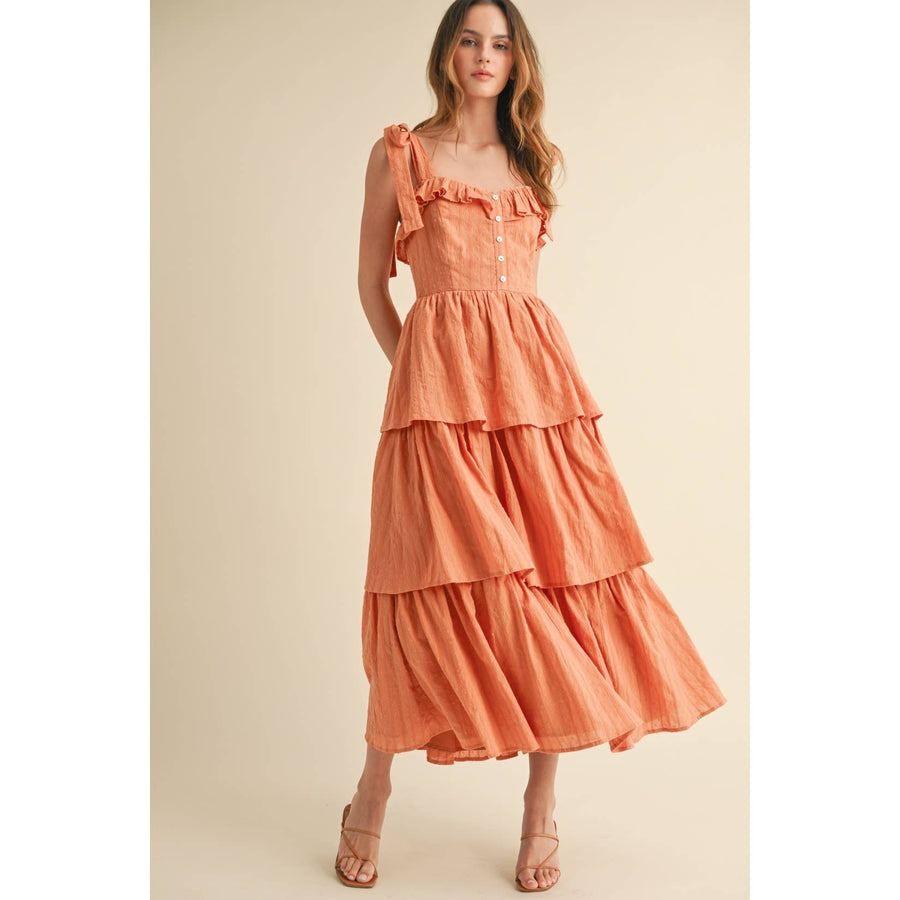 Tiered Ruffle Maxi Dress