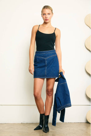 Denim Mini Skirt
