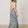 Floral Flutter Shoulder Maxi Dress