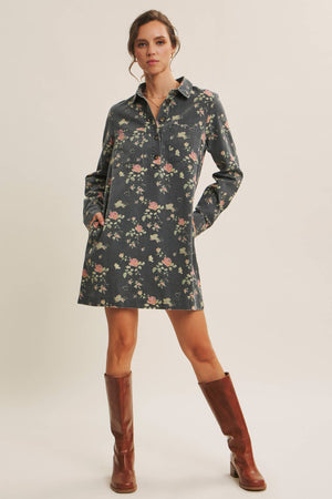 Still from A Film Mineral-Washed Victorian Floral Mini Dress