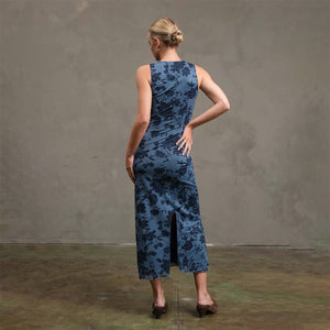 Midnight Bloom Mesh Dress