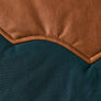 Western Contrast Faux Leather Padded Vest by le lis