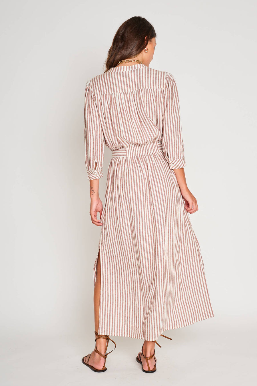 Cassie Dress in Sedona Stripe by DRA