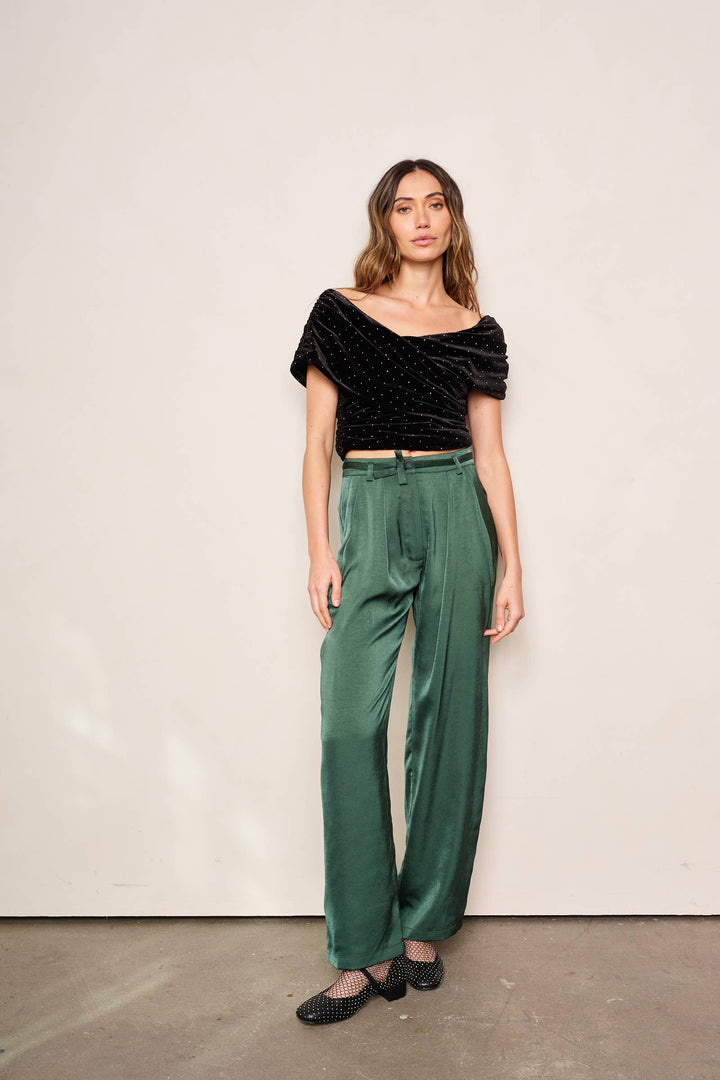 Mimosa Pant in Emerald Green by dRA