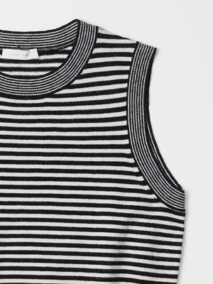 The Leon Top | Striped Sleeveless Knit Top by All Row