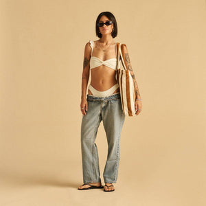 Cabana Terry Tote Bag in Brush by Slowtide