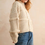Braided Knit Sweater Cardigan