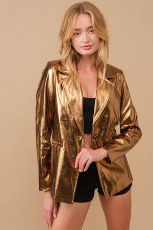 Metallic Gold Blazer