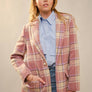 Plaid Pearl Button Blazer