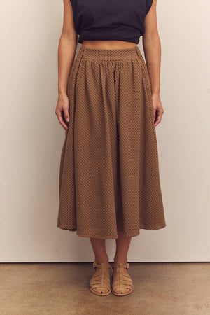Midi-Circled Cotton Skirt by amente
