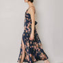 Floral Tie Back Midi Dress