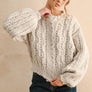 Scalloped Edge Cable Knit Cardigan