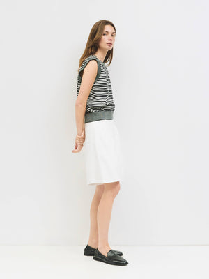 The Leon Top | Striped Sleeveless Knit Top by All Row