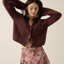 Confetti Button-Front Cardigan Sweater