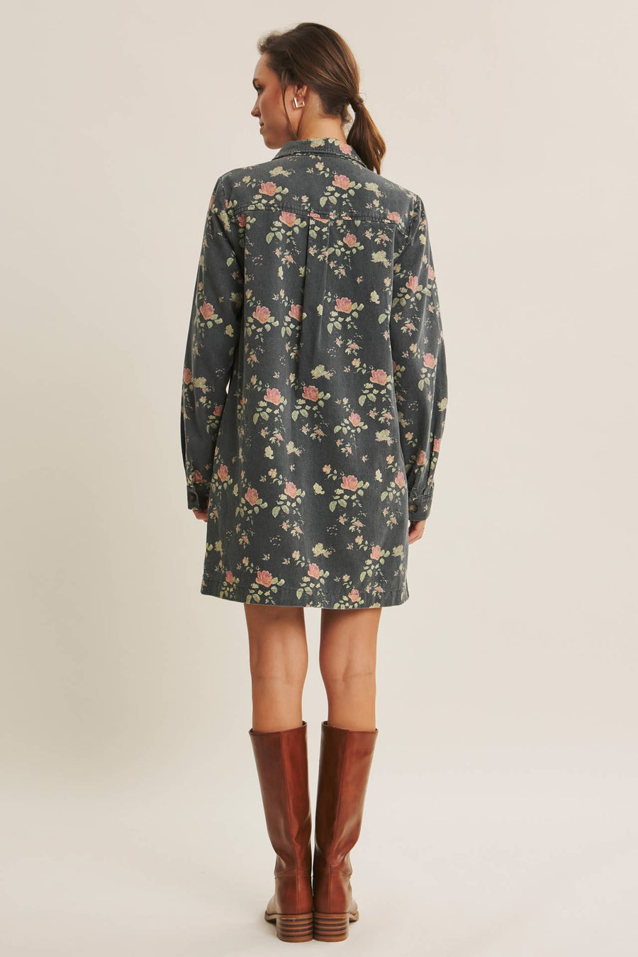 Still from A Film Mineral-Washed Victorian Floral Mini Dress
