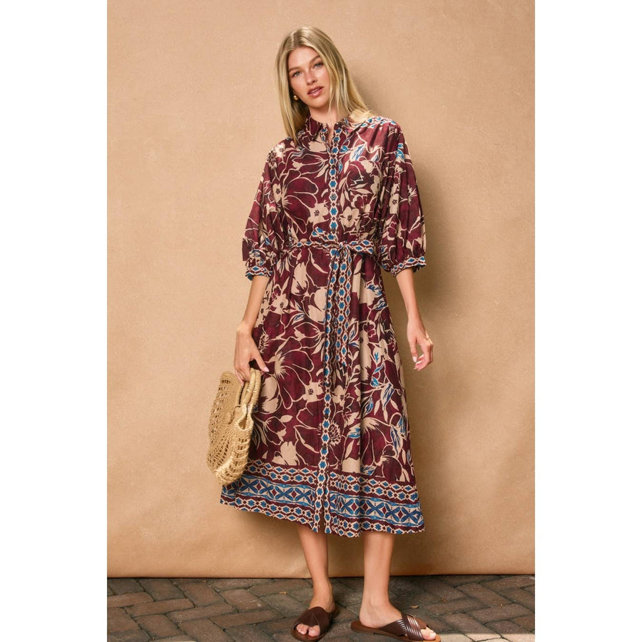 Serene Hills Longline Shirt Dress