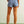 Flower Printed Denim Skort