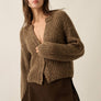 Confetti Button-Front Cardigan Sweater