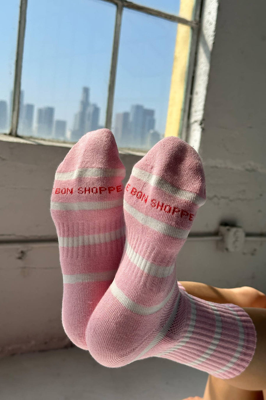 Striped Boyfriend Socks by Le Bon Shoppe