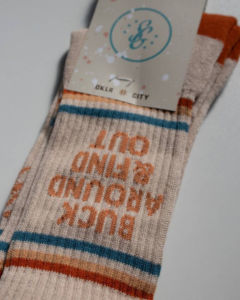 Buck Around and Find Out Western Socks by Shop Good