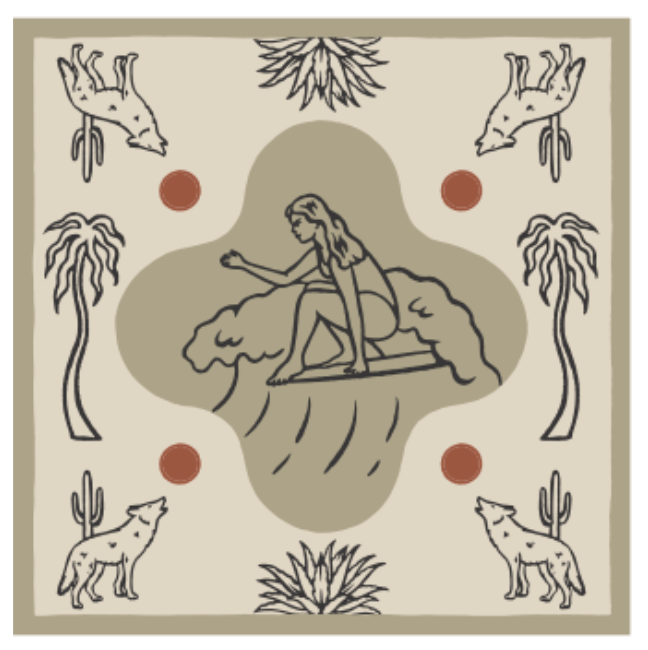 Surfing Through Sands Bandana by Bandits Bandanas