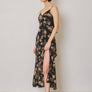 Floral Tie Back Midi Dress