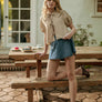 Chambray Denim Skort