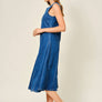 Stretch Mermaid Line Denim Midi Dress by Aaron & Amber