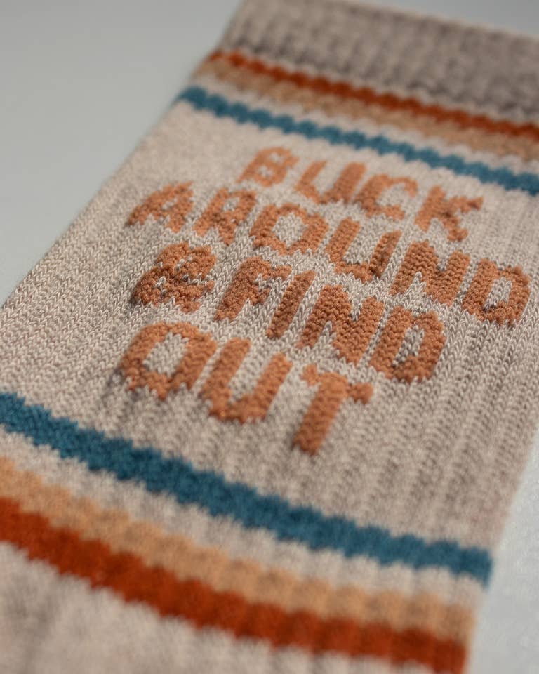 Buck Around and Find Out Western Socks by Shop Good